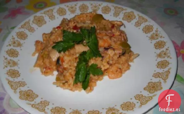 Arroz Portugués Con Mariscos-Mariscos y Arroz