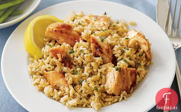 Pechugas de Pollo con Limón y Arroz