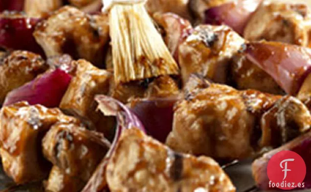 Brochetas de Cerdo Teriyaki