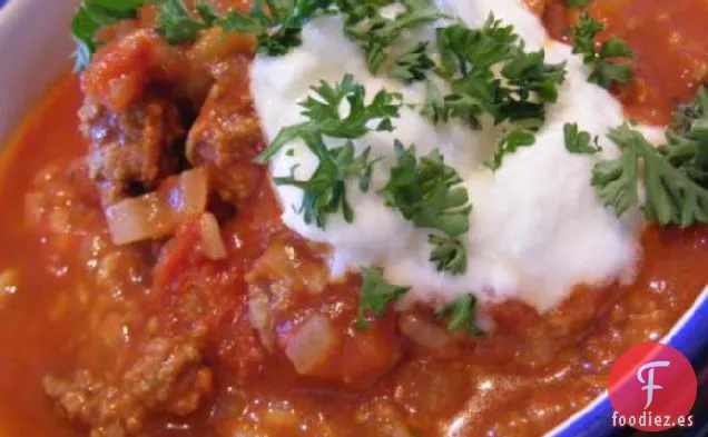 Chile Con Carne (Dieta Maravillosa de 21 Días: Día 2 )