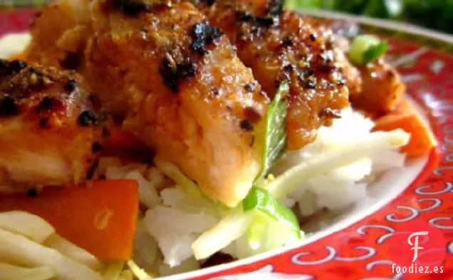 Tazón de Arroz Teriyaki con Pollo para Uno