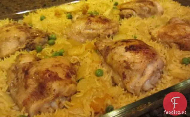 Pollo, Arroz y Especias Hornear