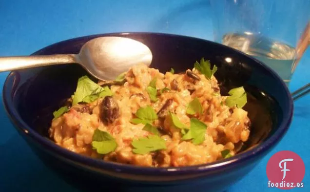 Cazuela de Arroz con Jamón y Queso al horno