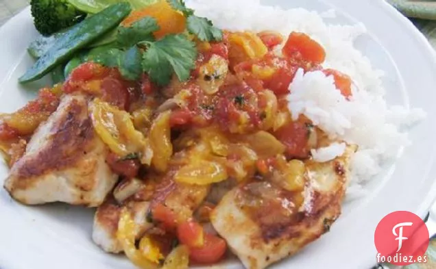 Pollo Con Salsa De Albaricoque