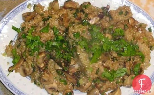 Arroz Frito con Champiñones