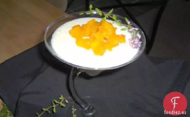Mango Tailandés Con Arroz Con Leche De Cardamomo