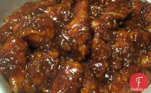 Alitas de Pollo de Jengibre y Naranja