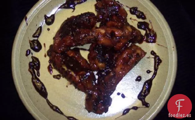 Alitas de pollo con ajo en Coca Cola