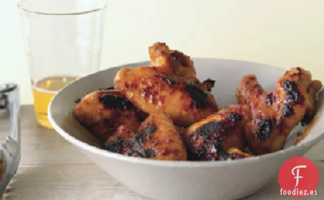 Alitas de Pollo Lacadas en Melocotón