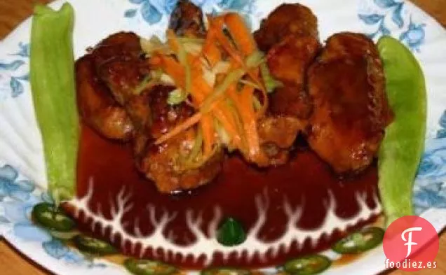 Alitas de Pollo Bourbon