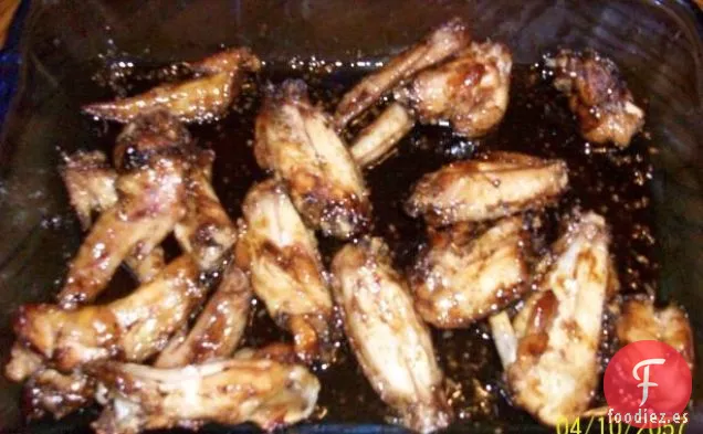 Alitas de Pollo Con Ajo Y Miel