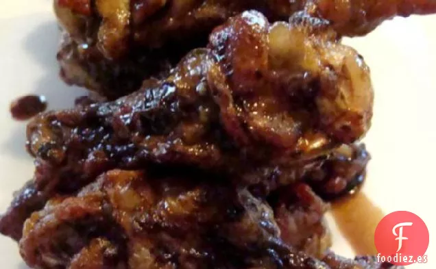 Alitas de Pollo Glaseadas de Soja Balsámica