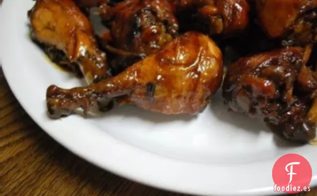 Alitas de Pollo con Salsa de Lima, Albaricoque y Soja