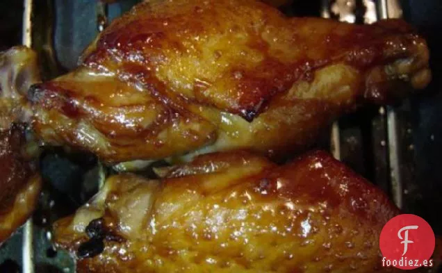 Alitas de Pollo Con Miel y Soja