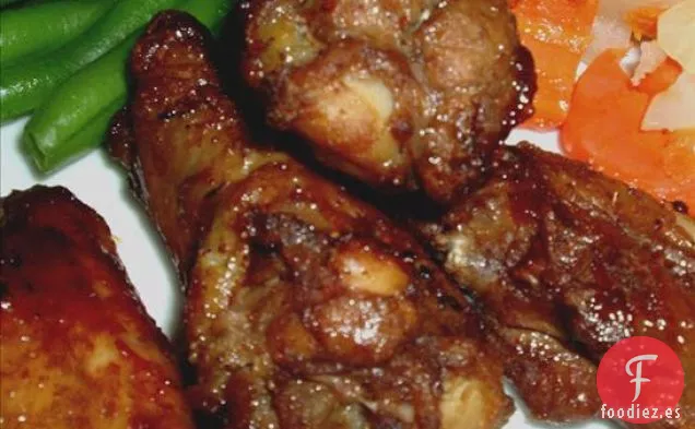 Alitas de Pollo de Caoba