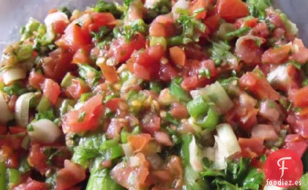 Espárragos Con Vinagreta De Tomate