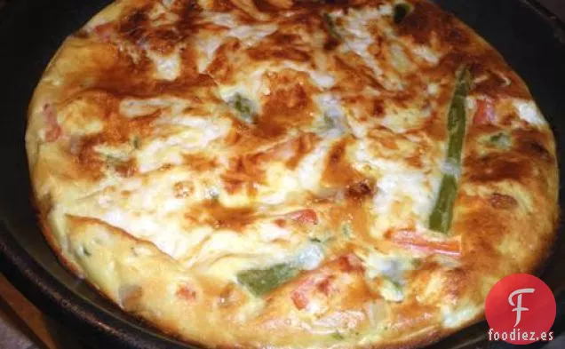 Frittata de Espárragos Baja en Carbohidratos