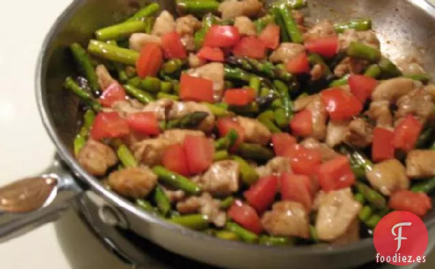 Pollo Balsámico y Verduras