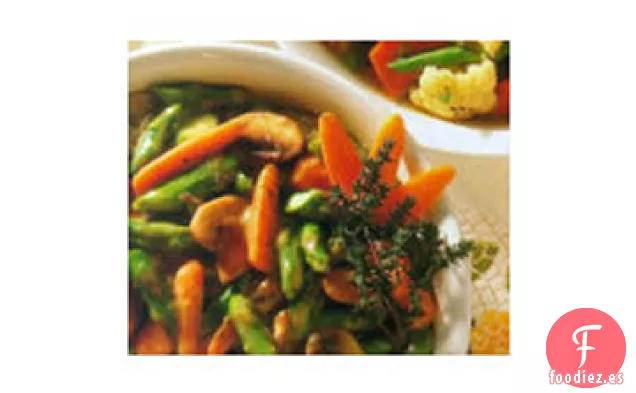 Topper de Patata de Verduras y Espárragos