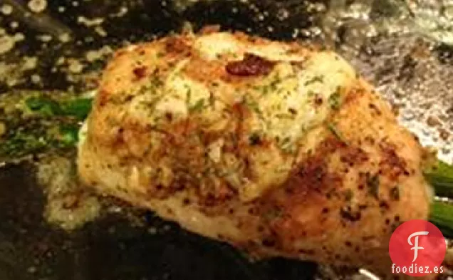 Pechugas de Pollo Rellenas de Espárragos y Mozzarella