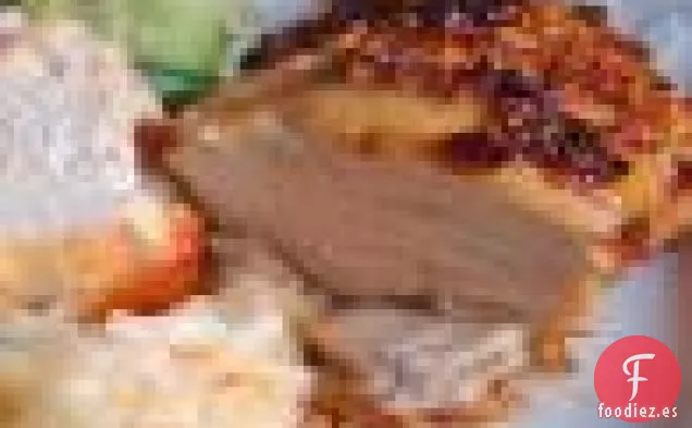 Ensalada De Pasta De Espárragos Carnosos Con Carne