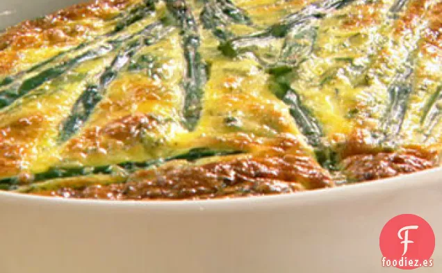 Frittata de Pascua con Espárragos, Queso de Cabra y Hierbas de Primavera