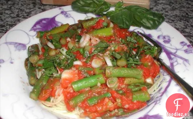 Espárragos Tostados Glaseados con Albaricoque