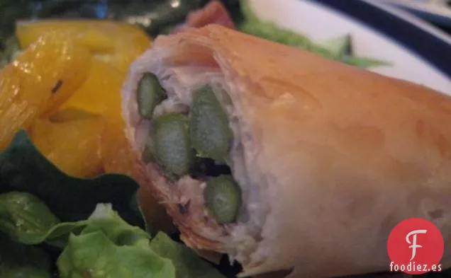 Espárragos Asados Con Piñones