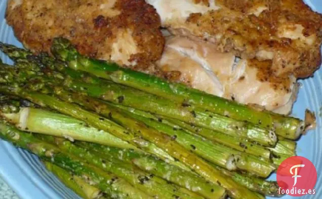 Espárragos Asados en Aderezo de Estragón con Ajo