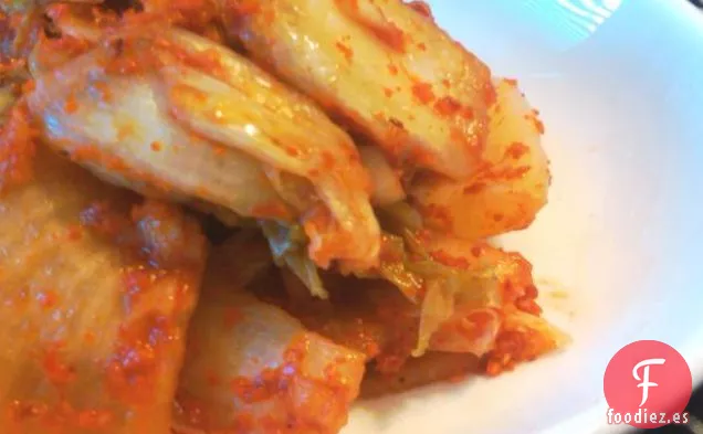 Un Simple Kimchi de Col de Napa