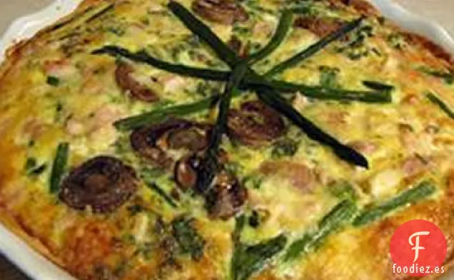 Quiche de Pollo con Espárragos