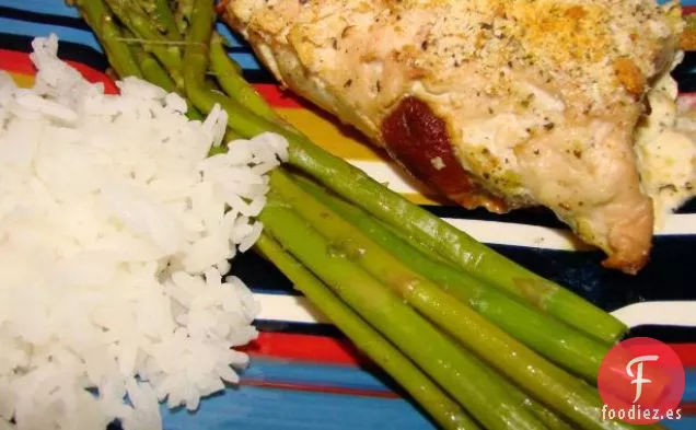 Aperitivo de Espárragos con Ajo Balsámico Asado