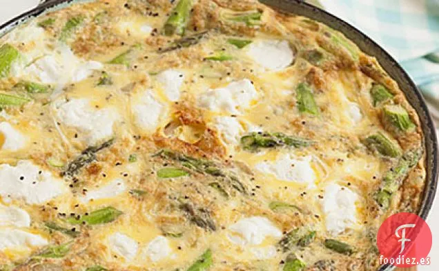 Frittata de Espárragos y Queso de Cabra