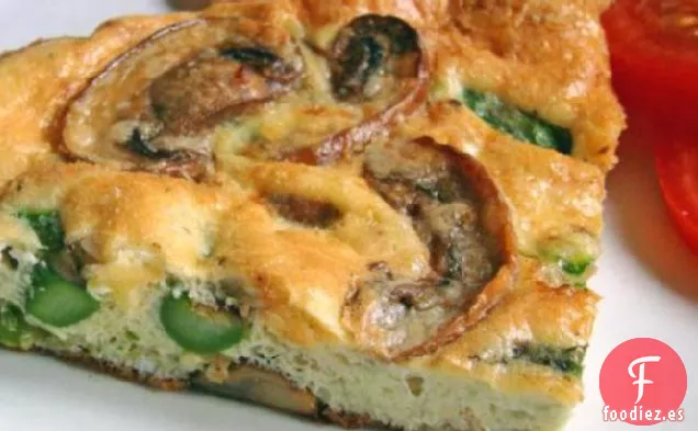 Frittata de Espárragos y Champiñones