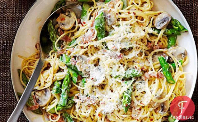 Prosciutto y Pasta de Espárragos