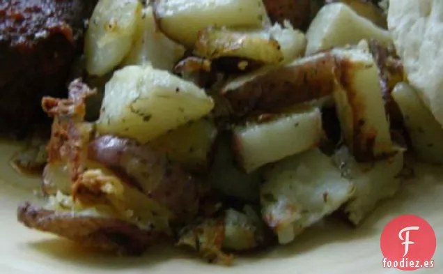 Patatas de Piel Roja Asadas con Hierbas de Ajo