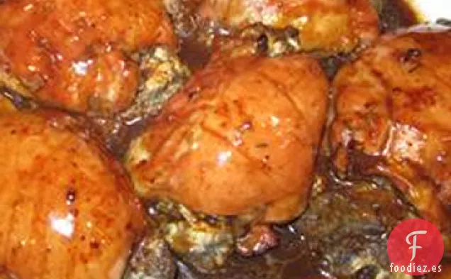 Pechugas de Pollo Rellenas de Champiñones en Salsa Balsámica