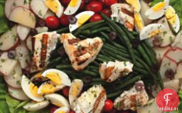 Ensalada de Fletán a la Parrilla Niçoise