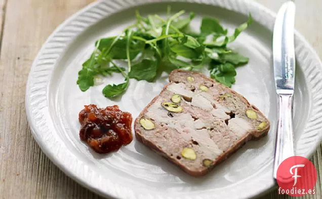 Receta de Terrina de Pollo, Cerdo y Pistacho