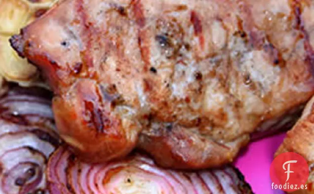 Chuletas de Cerdo al Jengibre Asiáticas a la Parrilla