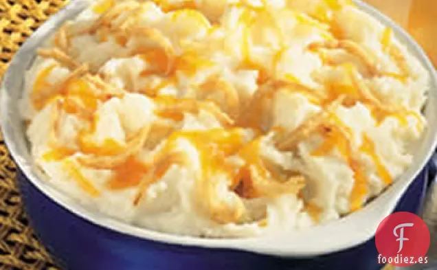 Puré de Papas con Ajo Cheddary