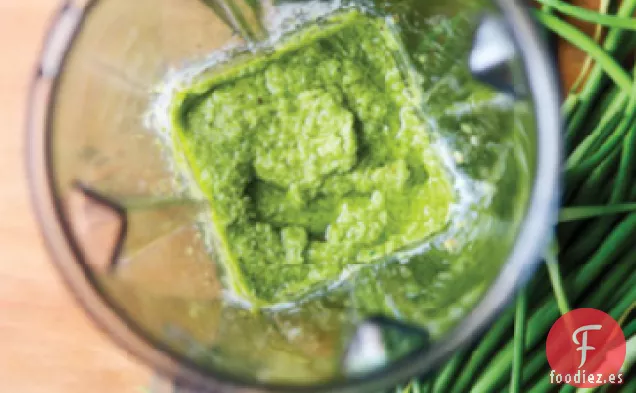 Pasta con Pesto de Ajo