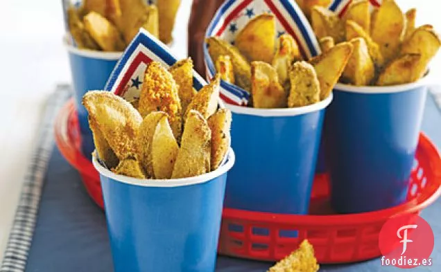 Rodajas de Patata Al Horno Con Ajo
