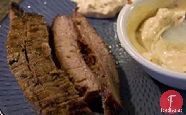 Bistec a la Parrilla Fácil con Mayonesa de Chipotle