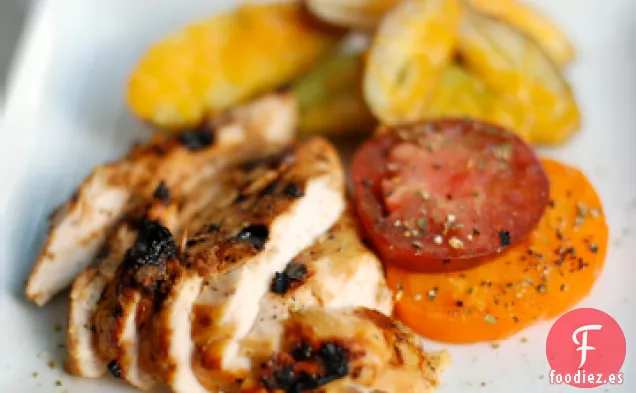 Pollo de Lima Suroeste con Salsa de Chile Ancho