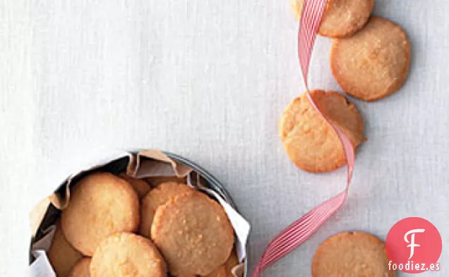 Rondas de Galletas Saladas de Queso Parmesano