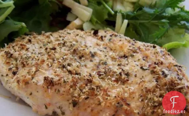 Pollo (O Pescado)con Ajo Y Queso Parmesano Muy Fácil Y Rápido