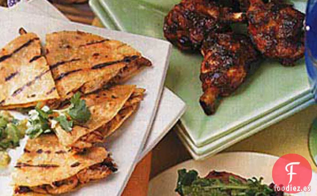 Tambores de Pollo a la Parrilla con Salsa de Barbacoa de Cereza Ancha