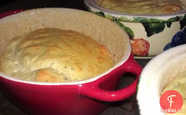 Soufflés de Puerro y Stilton