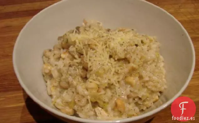 Risotto de Setas, Puerros y Anacardos